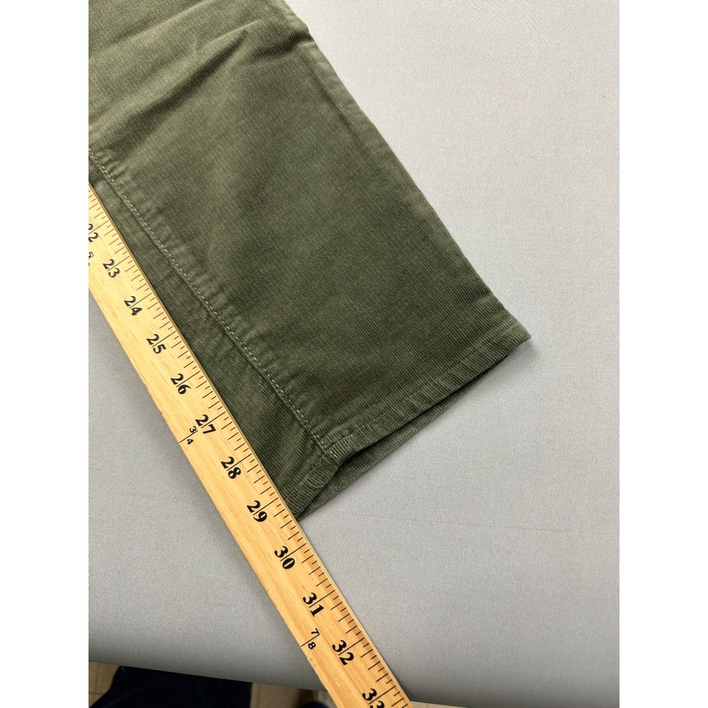 LOFT Curvy High Waist Skinny Corduroy Pants Olive Green Size 30 10 NEW - Picture 9 of 11